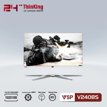 Màn hình máy tính LCD VSP V2408S | 24 inch/Full HD/Tấm nền IPS/75Hz Chính Hãng