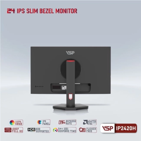 Màn hình máy tính LCD VSP 24inch IP2420H FHD IPS 75HZ HDMI, VGA