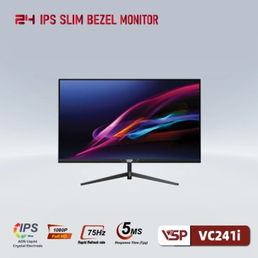 Màn hình máy tính LCD VSP VC241i | 23.8 inch/Full HD/Tấm nền IPS/75Hz Chính Hãng