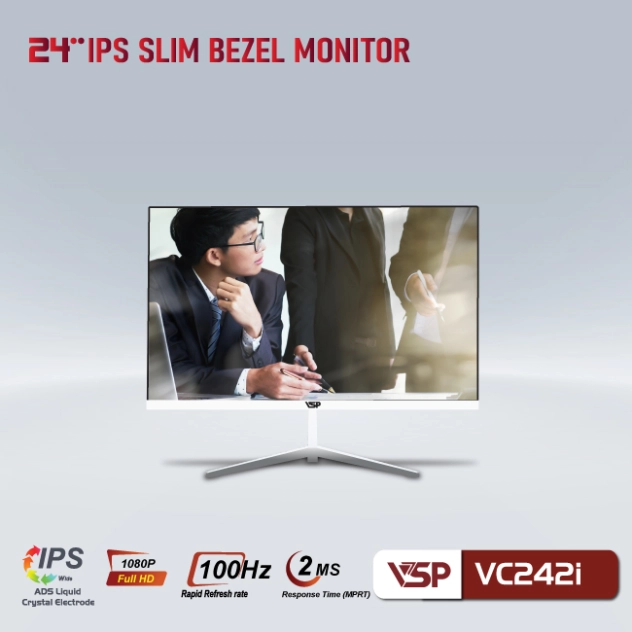 MÀN HÌNH VSP IPS 24INCH VC242I - 100HZ - 2MS - ĐEN