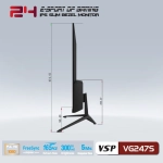 Màn hình máy tính LCD VSP VG247S | 23.8 inch/Full HD/Tấm nền IPS/165Hz Chính Hãng