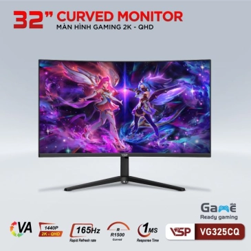 Màn hình LCD Cong Gaming VSP VG325CQ 165Hz QHD