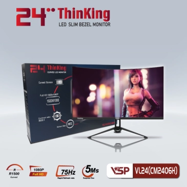 Màn hình máy tính LCD VSP VL24 (CM2406H) | 23.6 inch/Full HD/Tấm nền VA/75Hz Chính Hãng