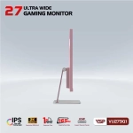 Màn hình máy tính LCD VSP VU279Q1 Hồng | 27 inch/2K/QHD/Tấm nền IPS/165Hz Chính Hãng