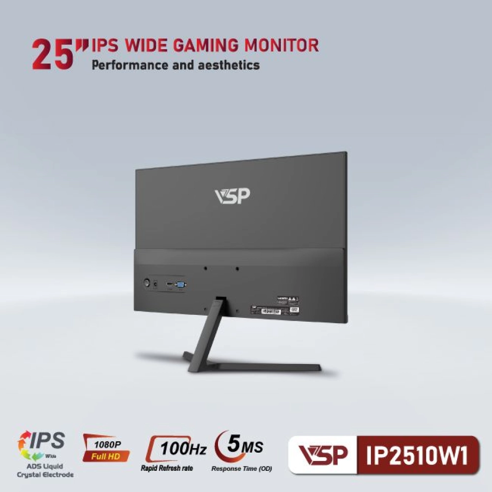 Màn hình máy tính LCD VSP IP2510W1 | 25 inch/Full HD/Tấm nền IPS/100Hz Chính Hãng