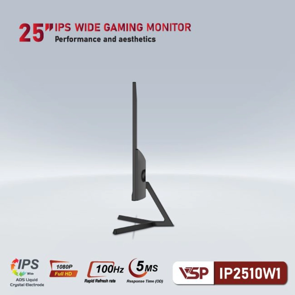 Màn hình máy tính LCD VSP IP2510W1 | 25 inch/Full HD/Tấm nền IPS/100Hz Chính Hãng
