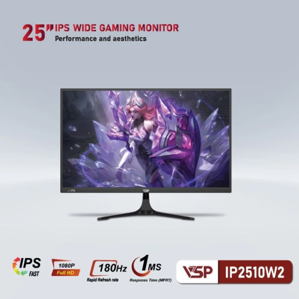 Màn hình máy tính LCD VSP IP2510W2 | 25 inch/Full HD/Tấm nền IPS/180Hz Chính Hãng