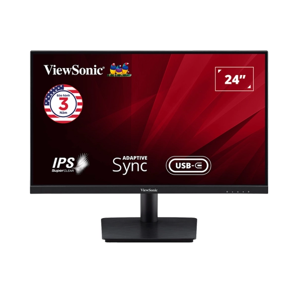 Màn hình ViewSonic VA2409-MHU 24 inch FHD IPS 75Hz (VGA, HDMI, Type-C)