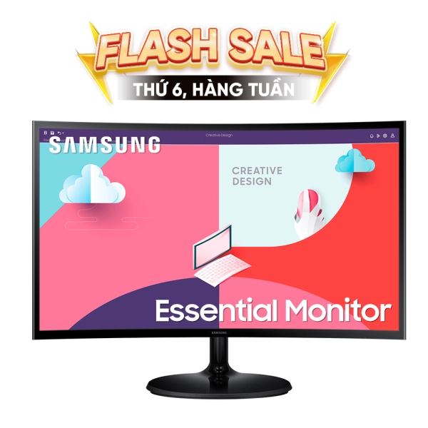 Màn Hình Cong SAMSUNG LS27C360EAEXXV | 27inch/FHD/VA/75Hz/4ms/FreeSync