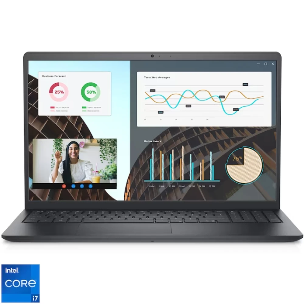 Laptop Văn Phòng Dell ins 3530 Core i3-N305 8G SSD256 VGA Intel Màn 15.6FHD Win 11-Màu Bạc
