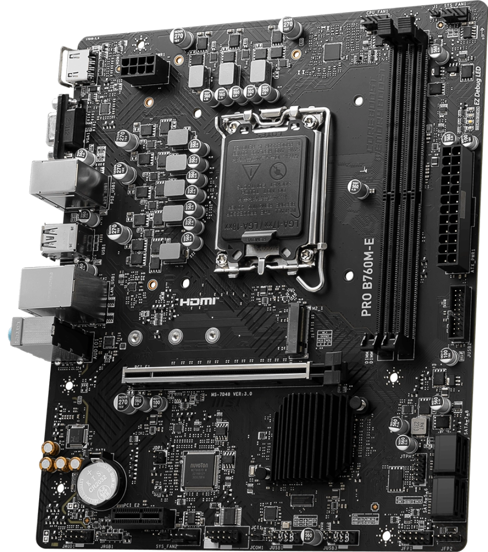 Mainboard MSI PRO B760M-E DDR5