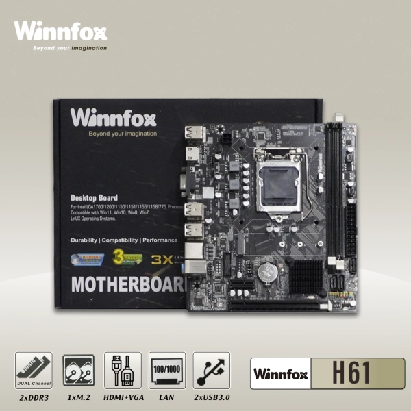 Mainboard Winnfox H61 Chính hãng