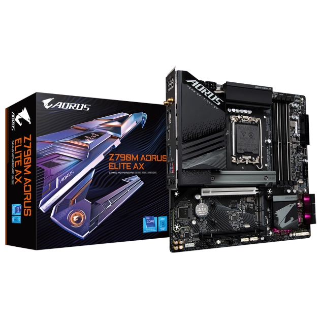 Bo Mạch Chủ Mainboard Gigabyte Z790M Aorus Elite AX DDR5 ( M2, HDMI, Display Port)