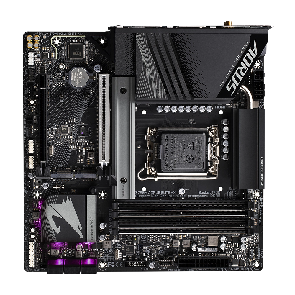 Bo Mạch Chủ Mainboard Gigabyte Z790M Aorus Elite AX DDR5 ( M2, HDMI, Display Port)