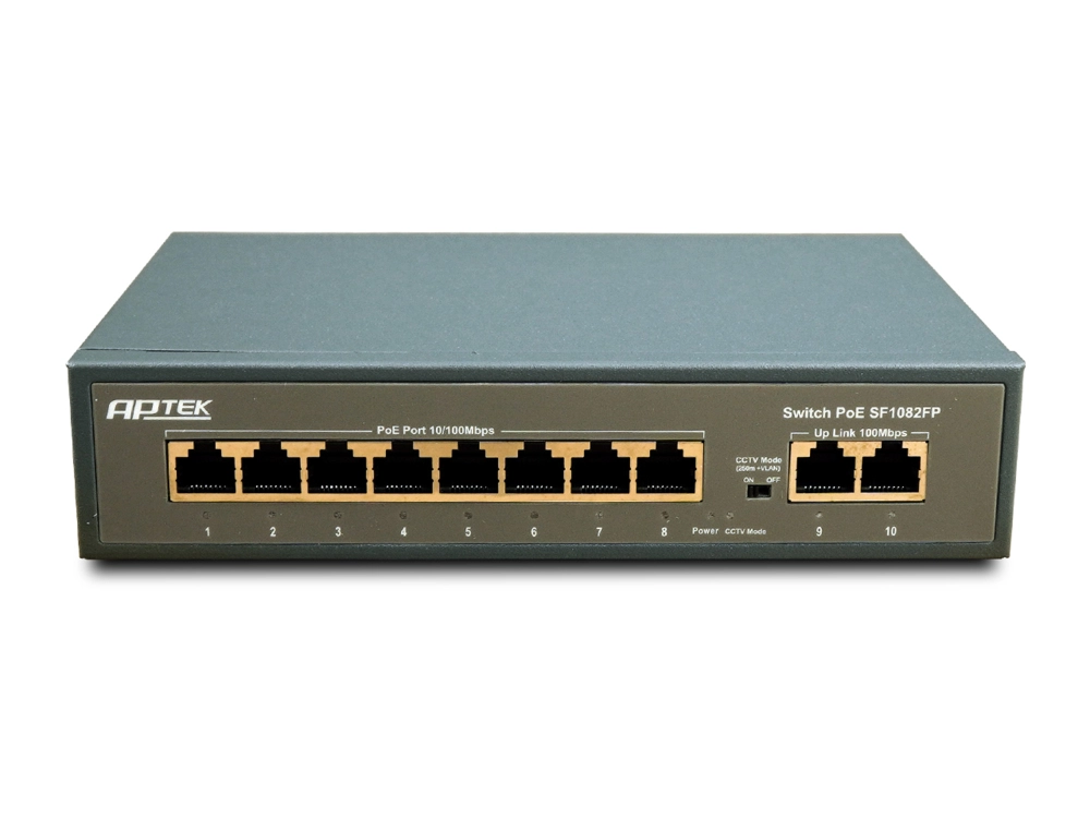 Thiết bị mang Switch  PoE Aptek SF1082P (8 port PoE)