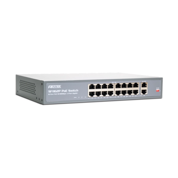 Thiết bi mạng Switch PoE Aptek SF1162P (16 port PoE)