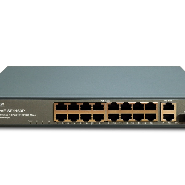 Thiết bị mang Switch PoE Aptek SF1163P (16 port PoE )