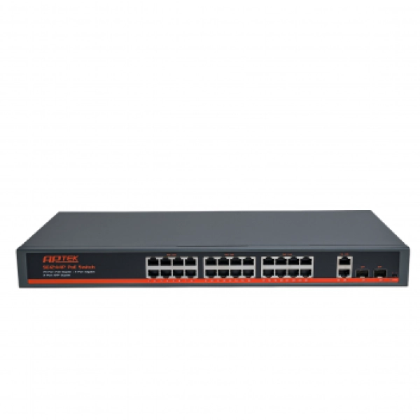 Thiết bị mạng Aptek Switch SG124P (Switch 24 port PoE Gigabit)