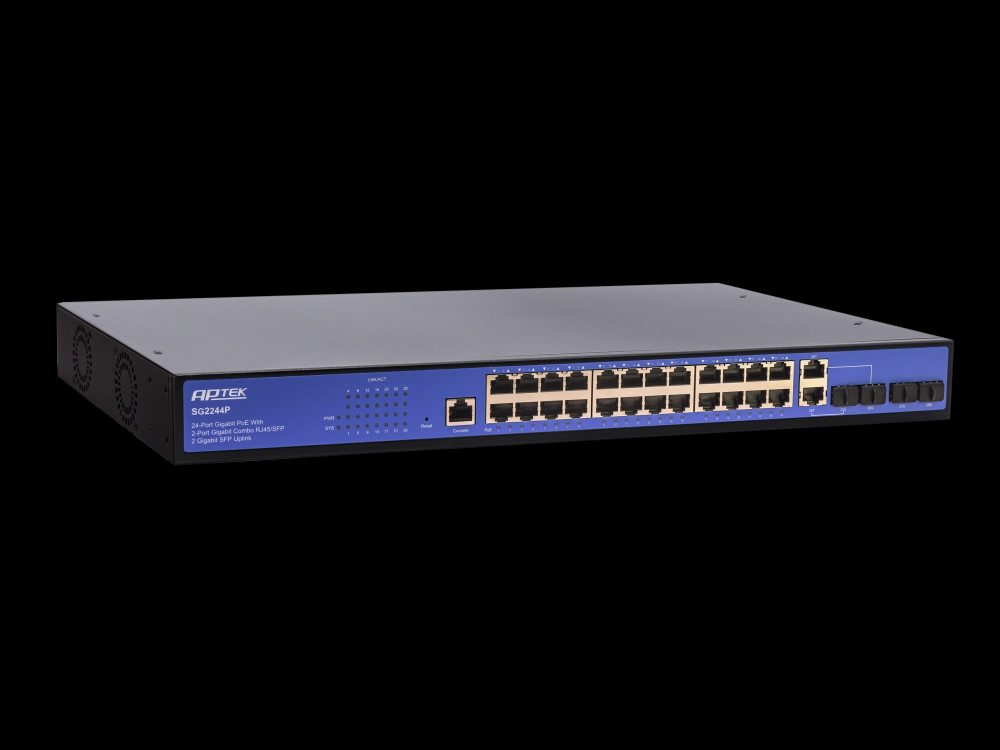 Thiết bị mạng Aptek Switch SG2244P (Switch 24 Port PoE)