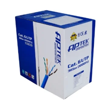 Cáp mạng APTEK CAT5e UTP Copper Outdoor 24AWG, vở nhựa PE, có dây cường lực (630-1102-3)