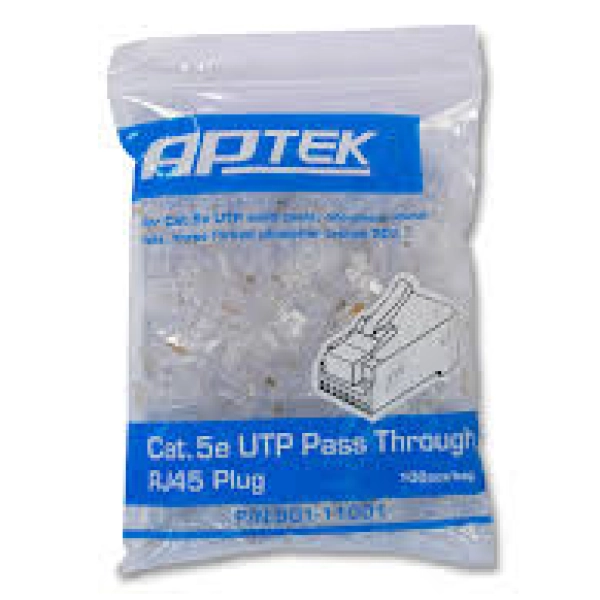 Đầu mạng RJ45 APTEK UTP Cat.5e xuyên thấu (501-11001)