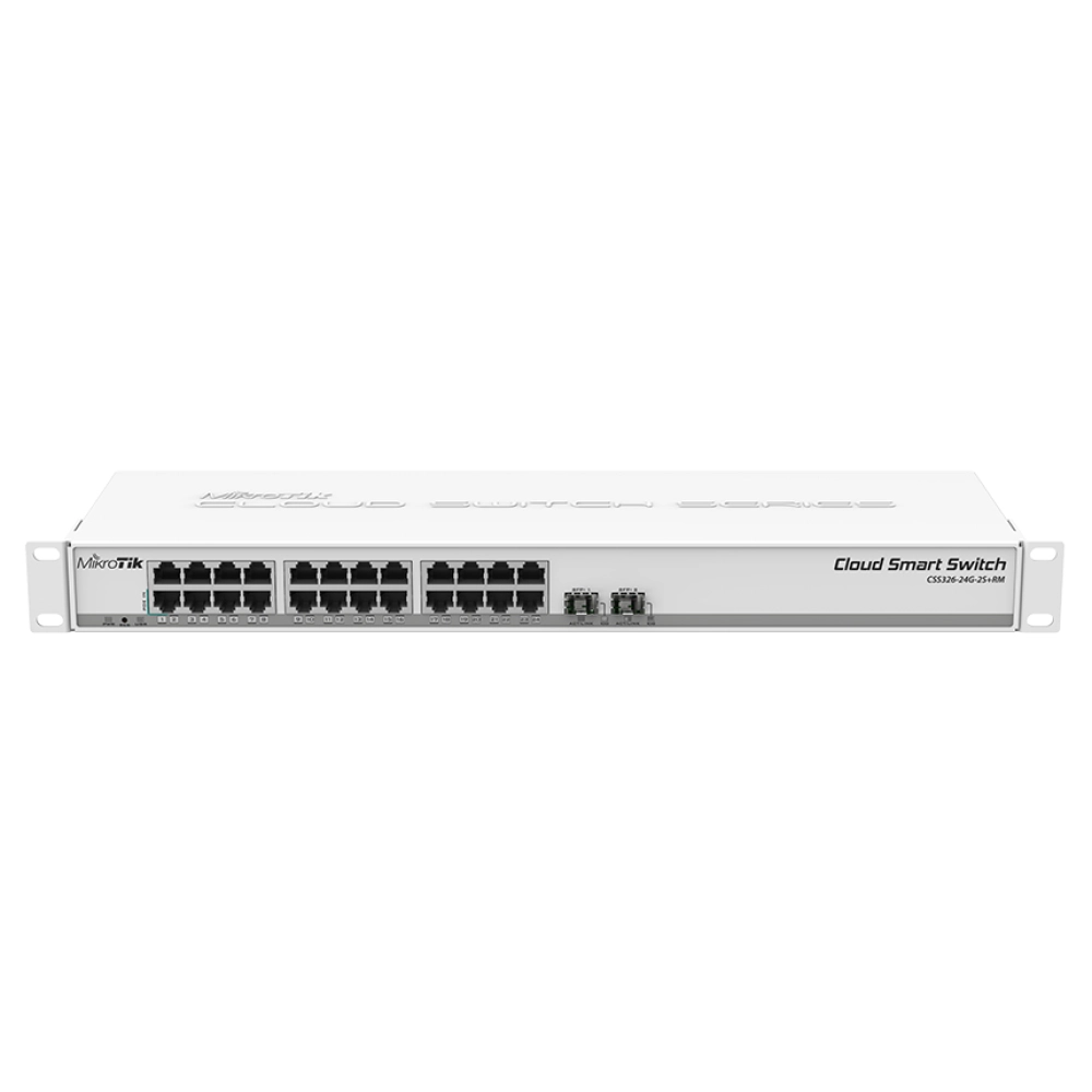 Thiết Bị Mạng Switch MikroTik 24 Port Gigabit Ethernet CSS326-24G-2S+RM