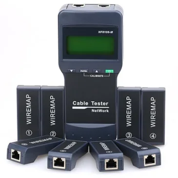 Bộ Test Dây Mạng có màn hình LCD hiển thị Noyafa NF-8108-M (1 bộ Master , 8 bộ Remote)