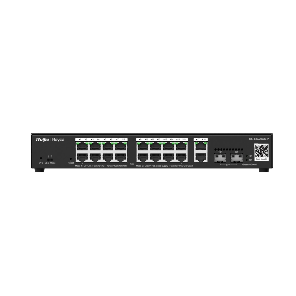 Layer 2 Smart Managed PoE Switch 20 Cổng RUIJIE RG-ES220GS-P