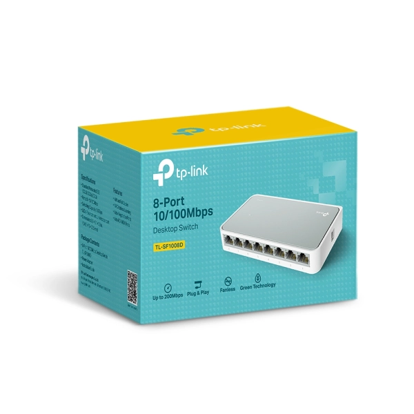 Bộ chia tín hiệu Để Bàn 8 Cổng 10/100Mbps TP-Link TL-SF1008D