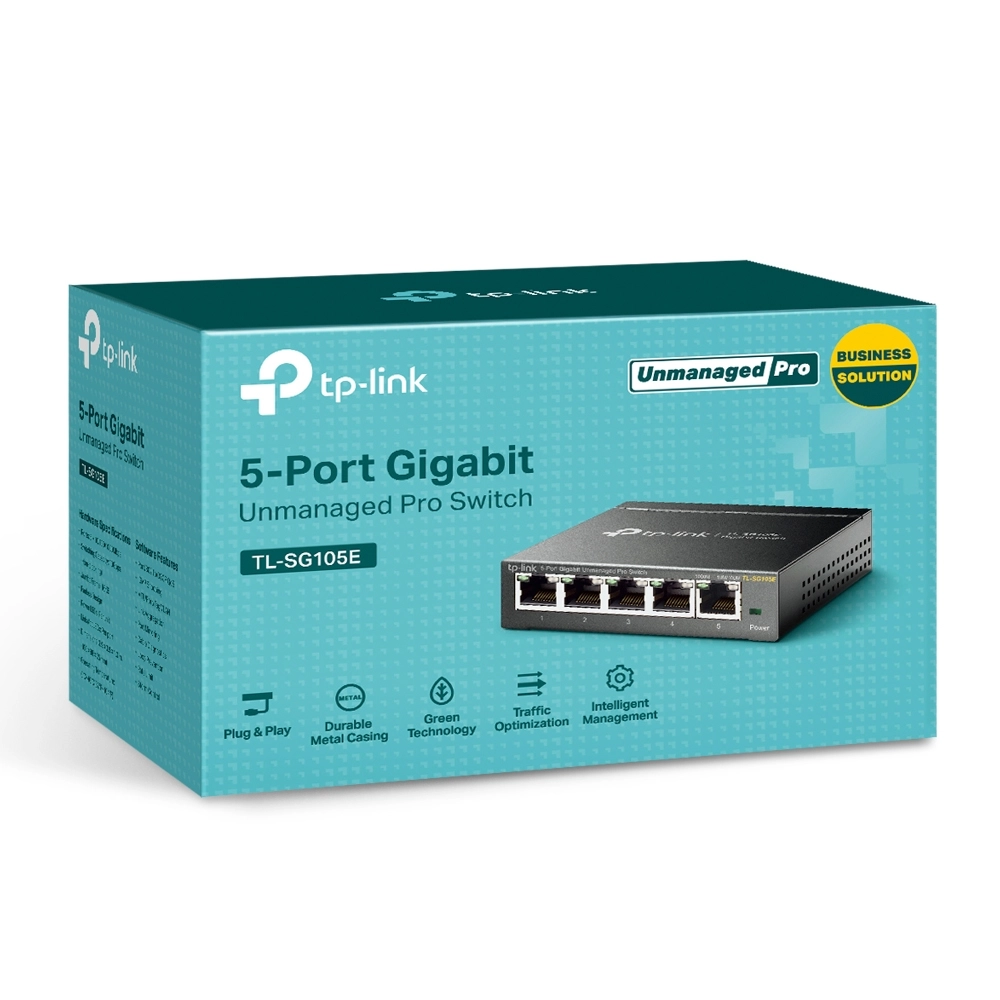 Bộ chia tín hiệu thông minh dễ dàng 5 Port Gigabit TP-Link TL-SG105E