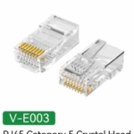 Hạt mạng, đầu bấm mạng CAT5E UTP VegGieg V-E003 ( hộp 100 hạt )