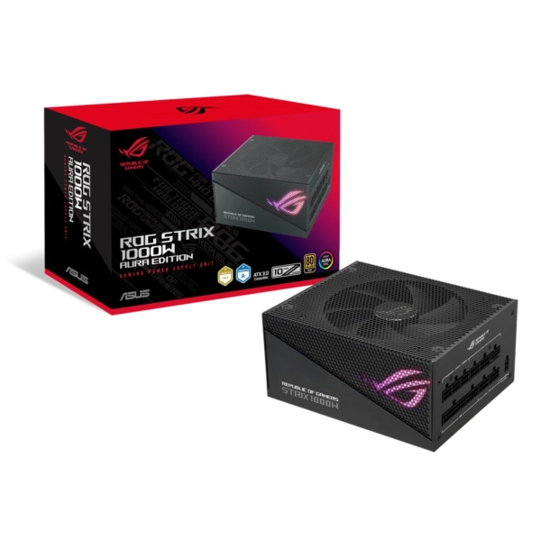 Nguồn ASUS ROG Strix 1000W Gold Aura Edition - Đen | 1000W, 80 Plus Gold, Full Modular, PCIe 5.0