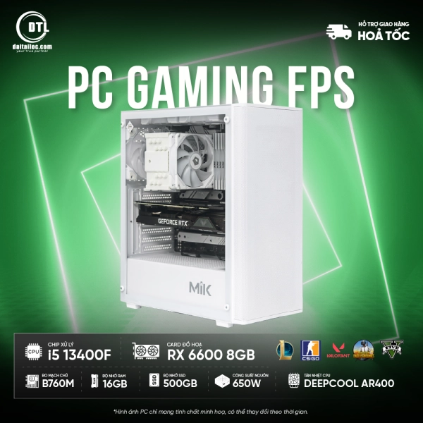 PC GAMING FPS 13400F RX6600