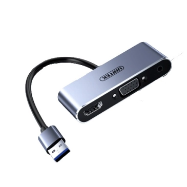 Cáp USB sang HDMI + VGA Unitek 0.1m V305A