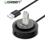 Hub USB 2.0 Ugreen 4 Cổng 25cm (Đen) 50261