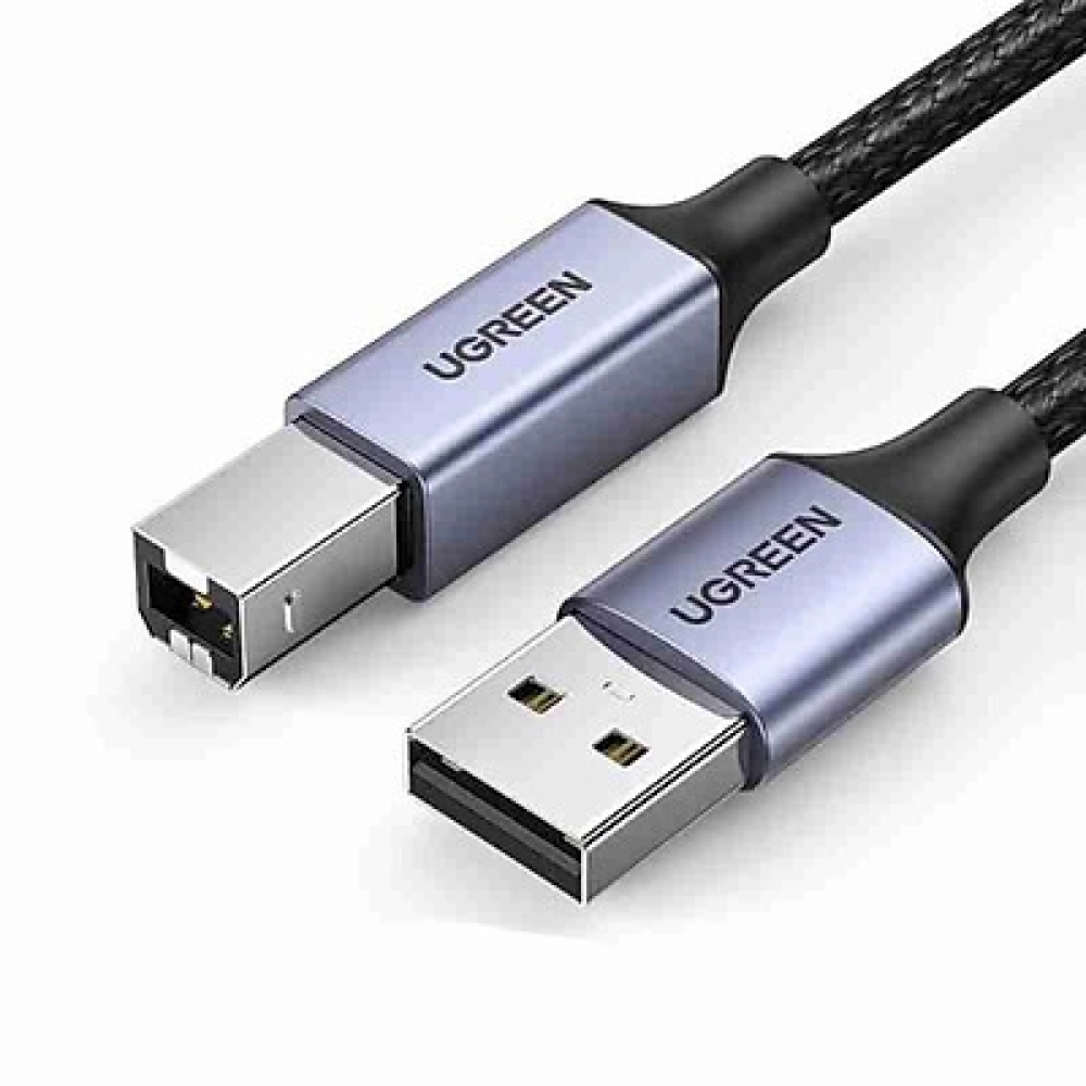 Cáp USB in dài 1.5M dây dù, vỏ hợp kim nhôm, đầu mạ vàng (US369) Ugreen 80802