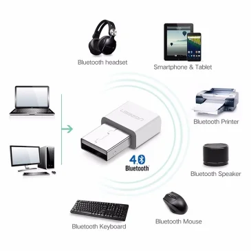 Thiết bị USB thu Bluetooth 4.0 chính hãng Ugreen 30443 cao cấp