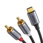 Cáp chuyển USB Type C ra 2 đầu RCA (hoa sen) 1.5m (CM451) Ugreen 20193