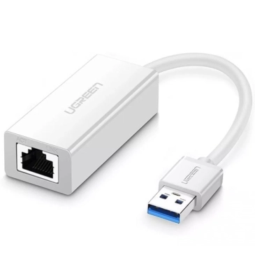 Cáp chuyển USB A 3.0 sang LAN hỗ trợ 10/100/1000 Mbps Màu Trắng (CR111) Ugreen 20255