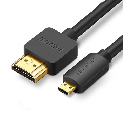 Cáp chuyển Micro HDMI sang HDMI dài 3m hỗ trợ 4K30Hz HDR (HD127) Ugreen 30104