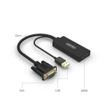 Cáp VGA to HDMI Unitek 15CM V112ABK