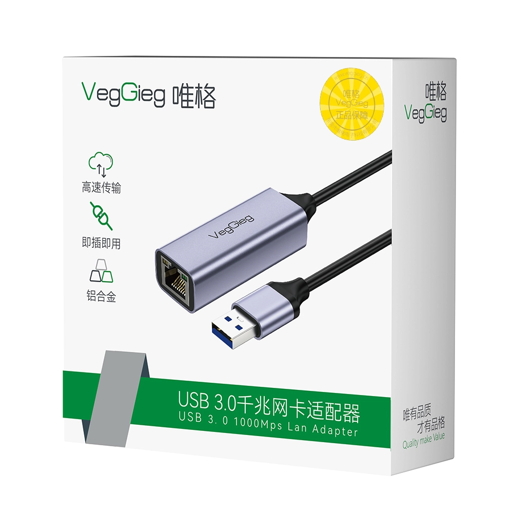 Cáp chuyển đổi từ USB 3.0 to LAN Veggieg V-K306