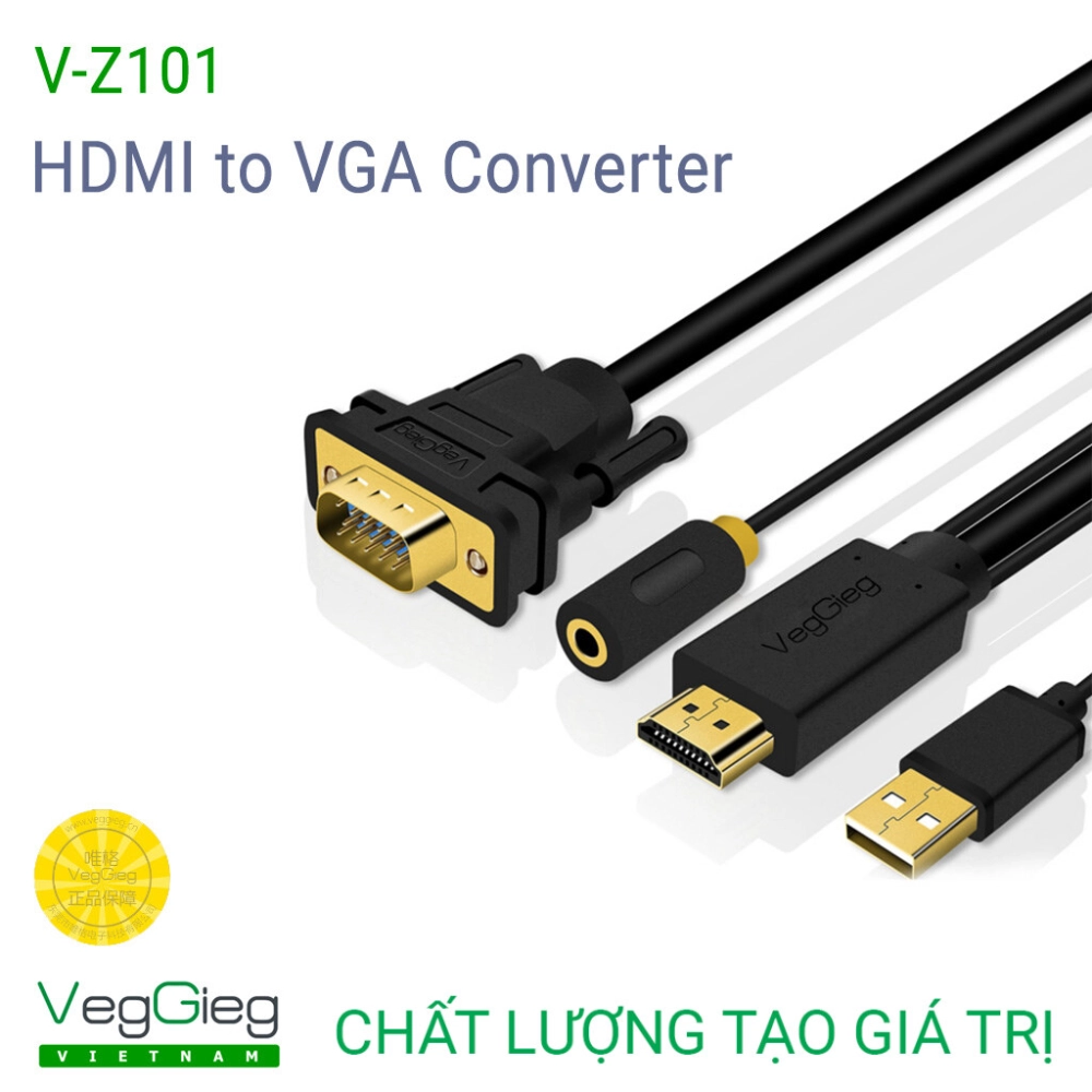 Cáp Chuyển Đổi HDMI Sang VGA Veggieg V-Z101