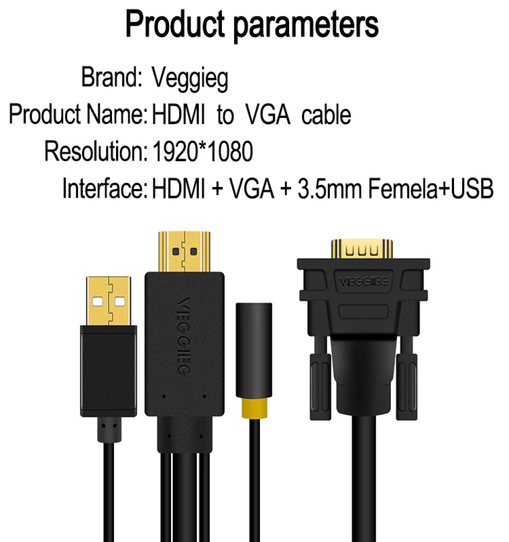 Cáp Chuyển Đổi HDMI Sang VGA Veggieg V-Z101