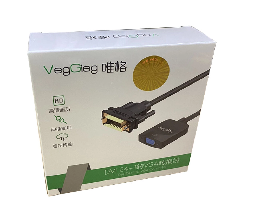 CÁP CHUYỂN DVI 24+1 SANG VGA VEGGIEG  V-Z619  