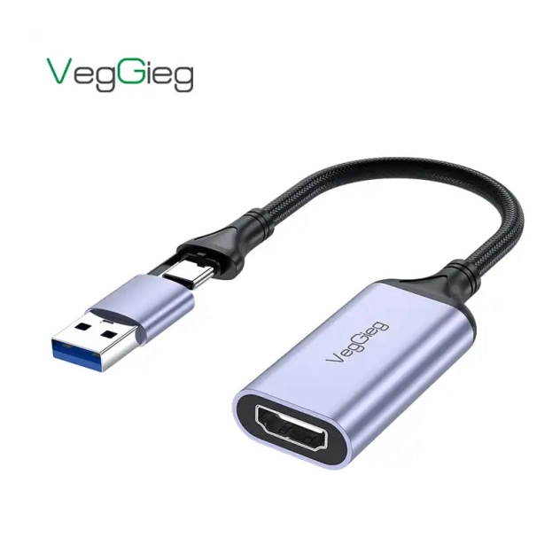 CÁP CHUYỂN  HDMI SANG USB 3.0/ USB TYPE C  VEGGIEG V-Z632