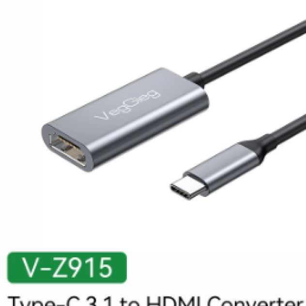 CÁP CHUYỂN USB Type C 3.1 SANG  HDMI  CÓ CHIPSET VEGGIEG V-Z915 