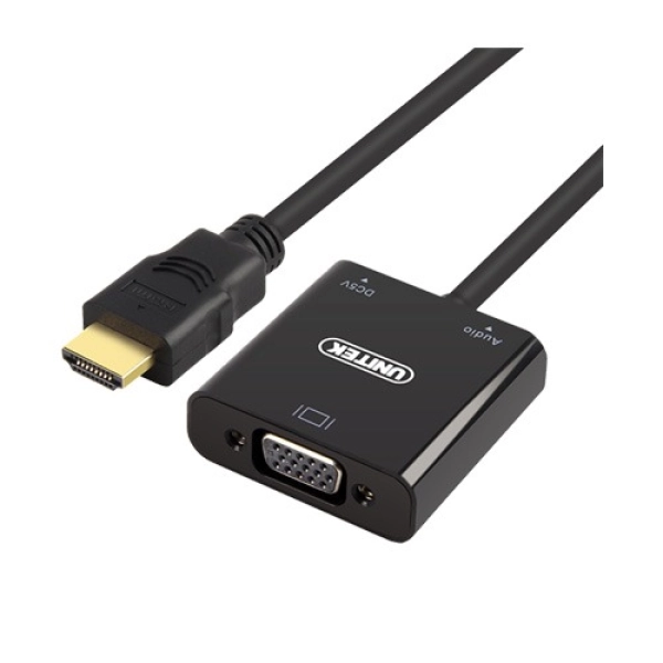 Cáp HDMI to VGA có loa Unitek 15CM Y-6333