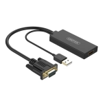 Cáp chuyển đổi VGA K + USB sang HDMI L Unitek Y-8711