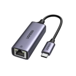 Cáp chuyển Usb Type C ra Lan 10/100/1000Mbps vỏ nhôm (CM199) Ugreen 50737